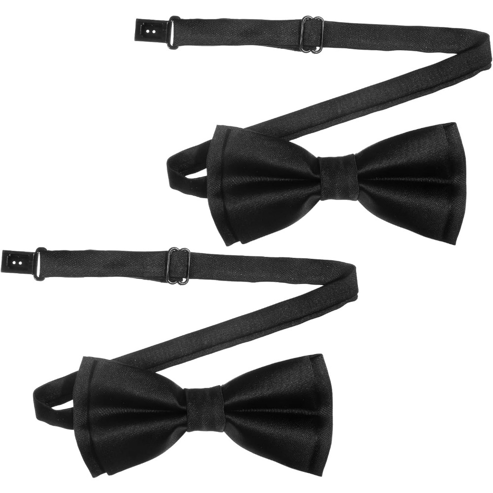 Event & Party Supply Photos - Erkek Papyonları, 2'li Paket Düz Renk