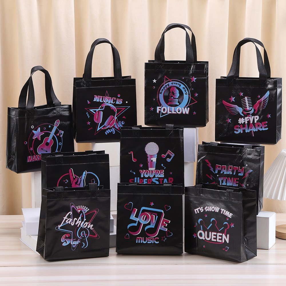 Event Party Shop - 10 adet siyah Let's Rock müzik