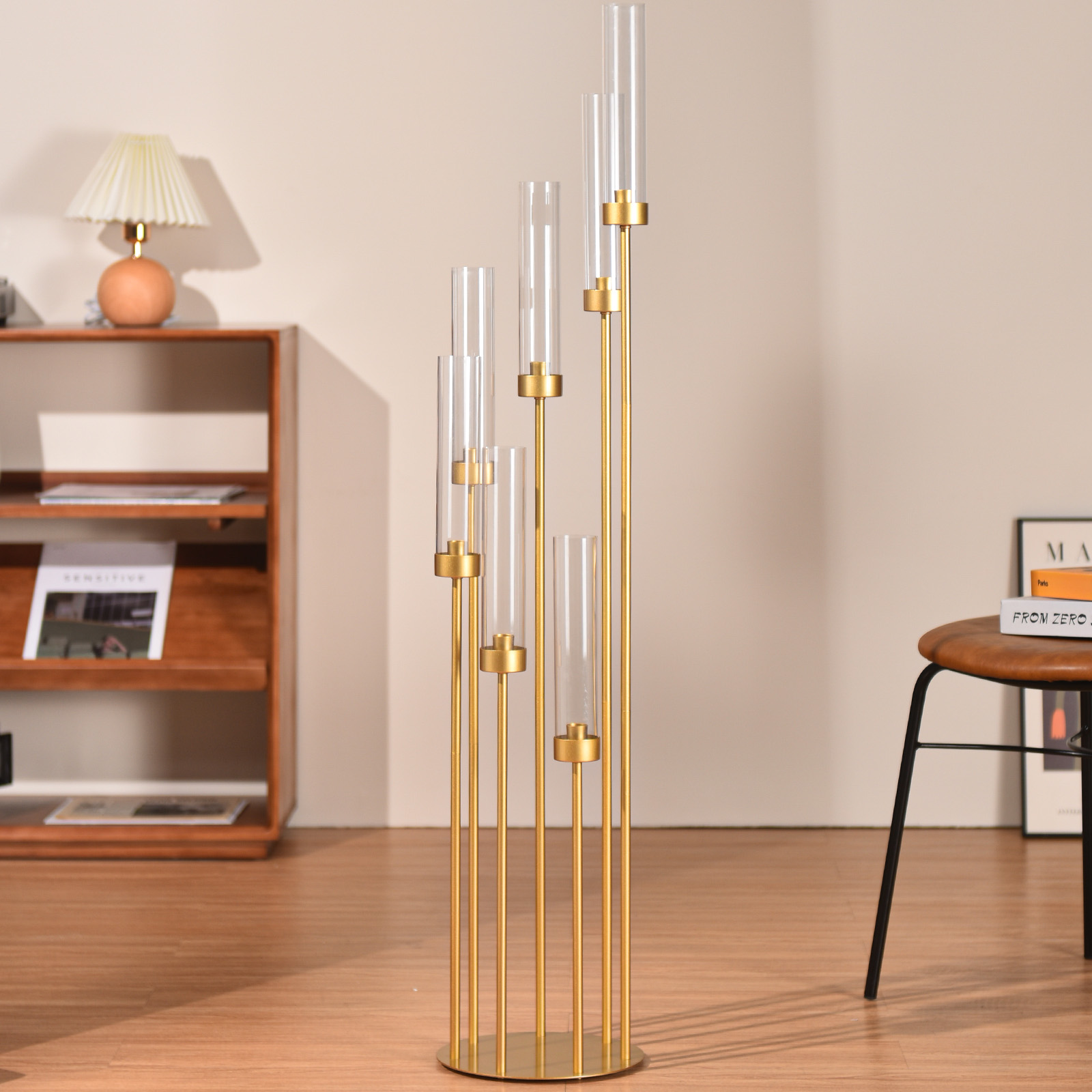 4 Set 7 Kollu Altın Yer Şamdan - Centerpiece Stick incelemesi ve fiyatı