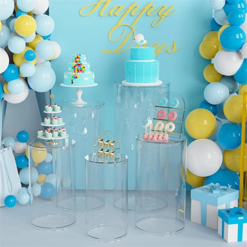 3/5 Adet Beyaz Silindir Kaide  - Dessert Table Backdrop incelemesi ve fiyatı